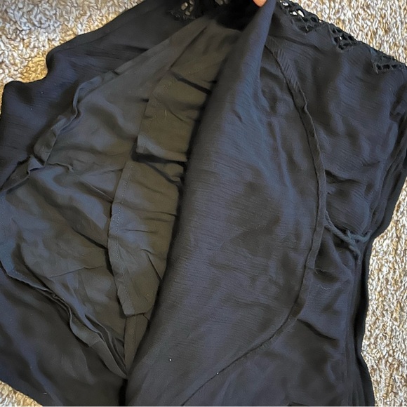 Rip curl black side lace waist tie beach skirt - Picture 5 of 5